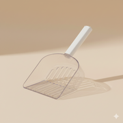 Plastic Cat Litter Scoop with Handle – Lightweight Easy-Sift Cleaning Tool