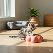 Pet Food & Water Bowl – Non-Slip Feeding Bowl for Cats & Small Dogs