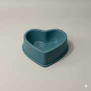 Heart-Shaped Pet Food & Water Bowl – Non-Slip Feeding Dish for Cats & Small Dogs