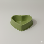 Heart-Shaped Pet Food & Water Bowl – Non-Slip Feeding Dish for Cats & Small Dogs