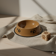 Dog Food & Water Bowl with Non-Slip Base – Durable Feeding Dish for Dogs