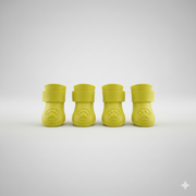 Yellow Dog Shoes / Paw Protectors – Anti-Slip Waterproof Dog Boots (Set of 4)
