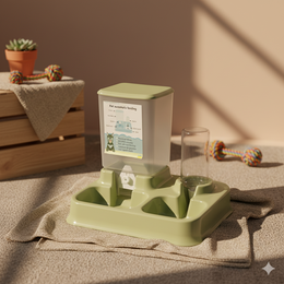 Automatic Gravity Pet Feeder & Water Dispenser Set for Cats and Dogs