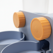 Dual Bowl Automatic Pet Feeder & Water Dispenser with Gravity Tank