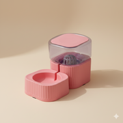 Automatic Gravity Pet Water Dispenser – Anti-Splash Design (Pink)