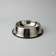 Stainless Steel Dog Bowl with Non-Slip Base – Durable Food & Water Dish for Dogs