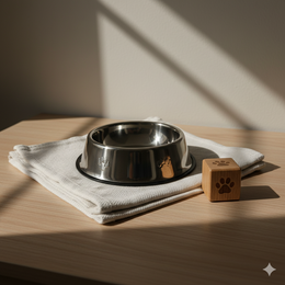 Stainless Steel Dog Bowl with Non-Slip Base – Durable Food & Water Dish for Dogs