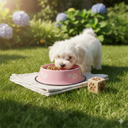 Dog Food & Water Bowl with Non-Slip Base – Durable Feeding Dish for Dogs