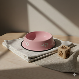 Dog Food & Water Bowl with Non-Slip Base – Durable Feeding Dish for Dogs