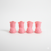 Pink Dog Shoes / Paw Protectors – Anti-Slip Waterproof Dog Boots (Set of 4)
